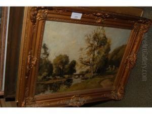 Landscape With Stone Bridge Over A River by Jan Hillebrand Wijsmuller