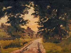 Dorfstrase Im Abendlicht by Van Waeyenberge