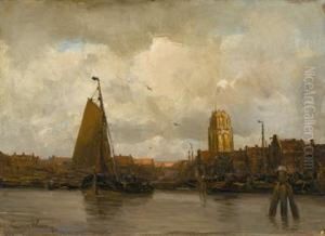 Harbor Scene by Kees Van Waning