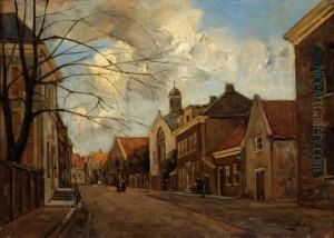Street In Woudrichem by Kees Van Waning