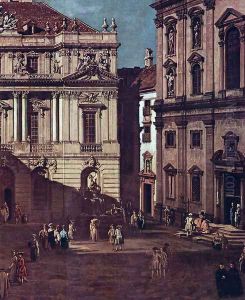 View from Vienna, square in front of the university, from southeast of view, with the large auditorium of th