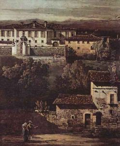 The village Gazzada view of the South-East at the Villa Melzi d'Eril, Detail 1