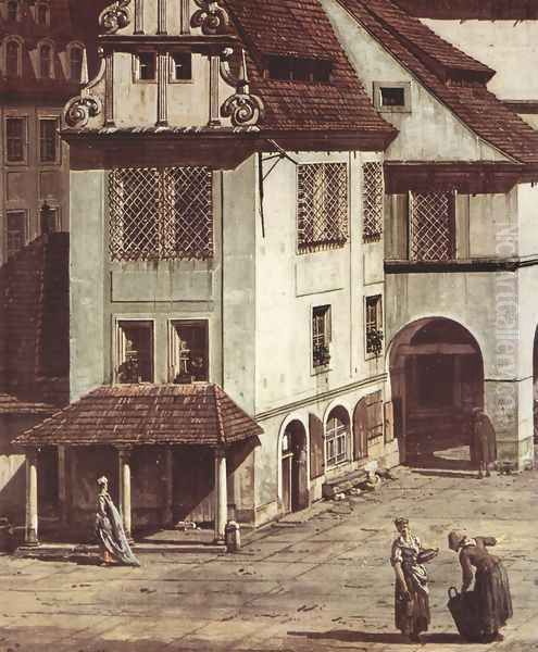 View from Pirna, the market square in Pirna, Detail - view 1