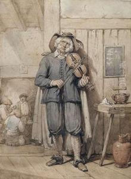 Dutch Musician In An Inn. - view 1