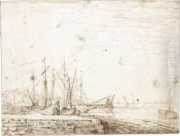 Harbour Scene With Shipping - view 1