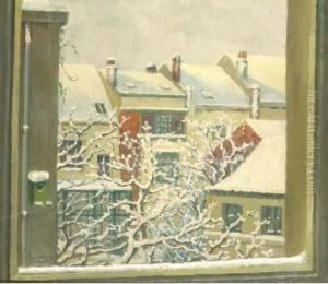 Winter Vanuit Mijn Atelier: View From The Artist's Studio