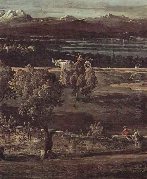 The village Gazzada view of the South-East at the Villa Melzi d'Eril, Detail 2 - view 1