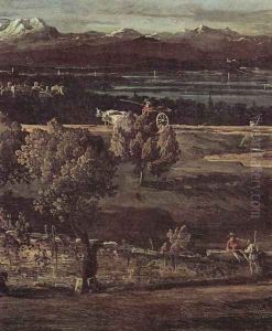 The village Gazzada view of the South-East at the Villa Melzi d'Eril, Detail 2