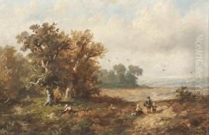 Rastende In Heidelandschaft by Anthonie Jacobus Van Wyngaerts