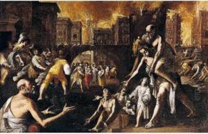 Aeneas Carrying His Father Anchises From The Sack Of Troy Aeneas Carrying His Father Anchises From The Sack Of Troy