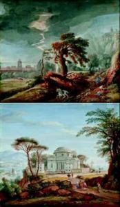 Veduta Ideata Con Architettura Classica by (circle of) Wittel, Gaspar van (Vanvitelli)
