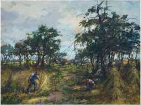 Men Clearing The Fields - view 1