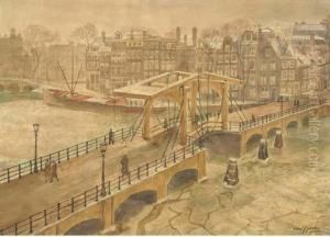 Magere Brug, Amsterdam by Gerrit Willem Van Yperen