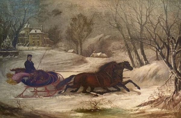 Sleighing In Winter - view 1