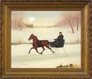 Winter Afternoon Sleigh Ride. by William Van Zandt