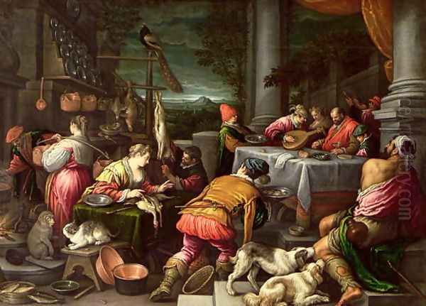 The Rich Man and Lazarus 1590-95 - view 1