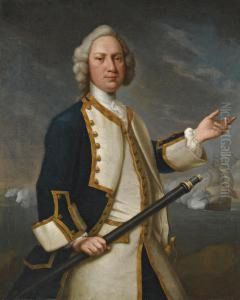 Portrait Of Captain Forrest R.n. by John Vandiest