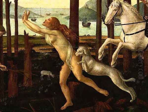 The Story of Nastagio degli Onesti (detail 2 of the first episode) - view 1