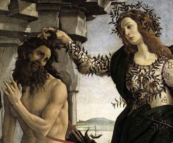 Pallas and the Centaur (detail 1) c. 1482 by Sandro Botticelli