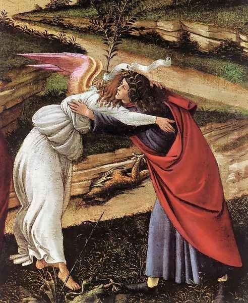 The Mystical Nativity (detail 1) c. 1500 - view 1
