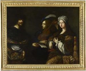 Three-quarter Length Portrait Of The Artist With A Lady And A Young Musician by Giovanni Battista Vanni
