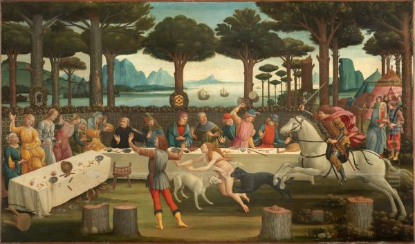 The Story of Nastagio degli Onesti (third episode) c. 1483 - view 1