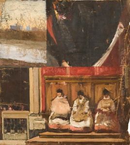 Presbiteri, Paesaggio E Studio Di Uomo by Scipione Vannutelli
