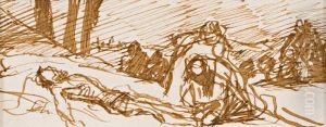 Cristo Ai Piedi Della Croce by Scipione Vannutelli