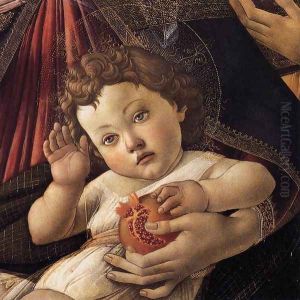 Madonna of the Pomegranate (detail) c. 1487