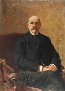 Ritratto Di Uomo Con Baffi by Alessandro Vanotti