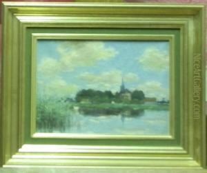 Paysage Au Clocher by Vanteyne