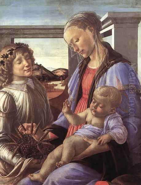 Madonna and Child with an Angel c. 1470 - view 1