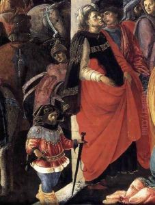Adoration of the Magi (detail 1) 1465-67 by Sandro Botticelli