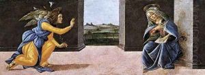 Annunciation 1490-92 by Sandro Botticelli