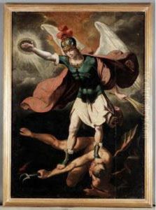 Saint Michael Vanquishing The Devil by Francisco Varela