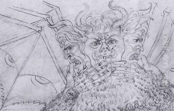 Inferno, Canto XXXIV (detail) 1480s - view 1