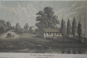The First House Built In Chicago As It Appeared