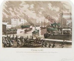Chicago In 1871 by Raoul Varin