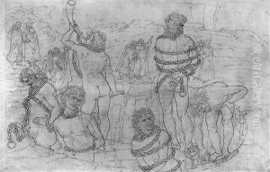 Inferno, Canto XXXI 1480s by Sandro Botticelli