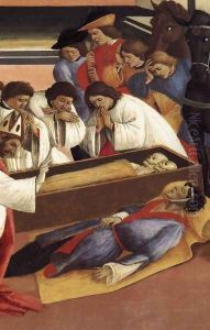 Three Miracles of St Zenobius (detail) 1500-05 by Sandro Botticelli