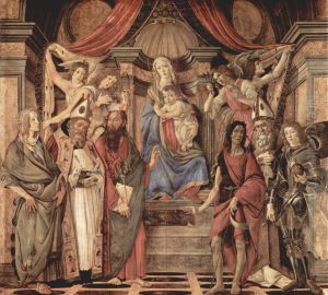 The Virgin and Child with Four Angels and Six Saints (Pala di San Barnaba) 1488