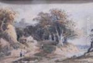 A Pair Of Watercolour Landscapes