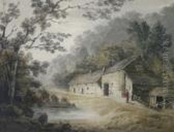 Cottages In A Wooded Landscape - view 1