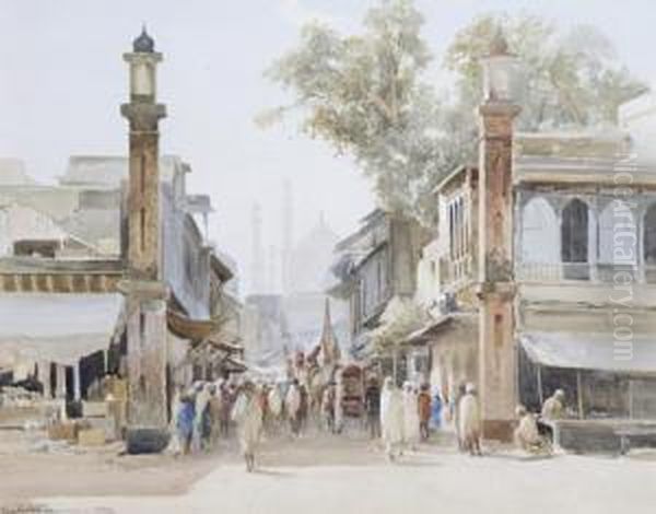 A Busy Cairo Street Scene - view 1