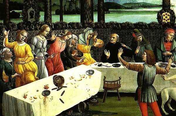The Story of Nastagio degli Onesti (detail of the third episode) c. 1483 - view 1
