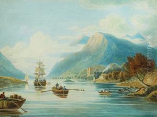 Loch Oich With Invergarry Castle - view 1