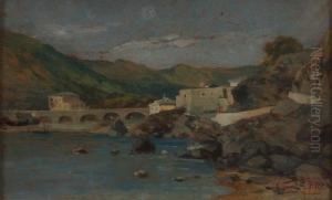Fiume Della Riviera Di Levante by Antonio Varni