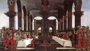 The Story of Nastagio degli Onesti (forth episode) c. 1483 by Sandro Botticelli