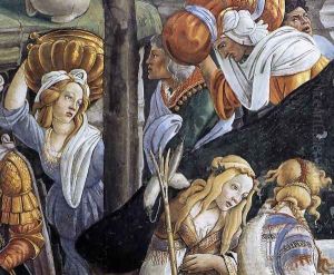 The Trials and Calling of Moses (detail 6) 1481-82 by Sandro Botticelli