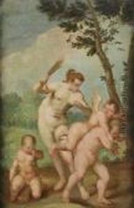 Venus Chastising Cupid by (Alessandro) Padovanino (Varotari)